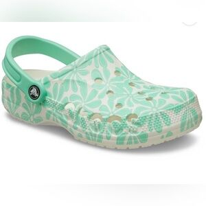 CROCS Baya men’s 10/ women’s 12 Clog Sandals floral green-NWT
